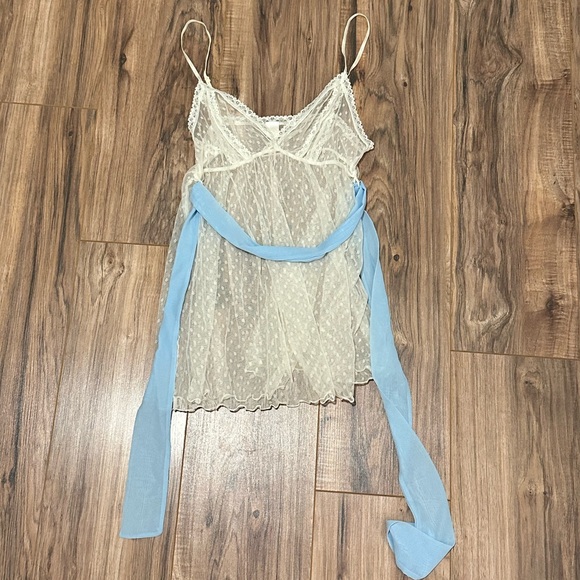 Only Hearts Cream Lace Chemise Babydoll - Picture 1 of 5